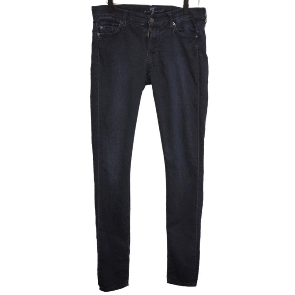 2/$18 7 for All Mankind Boys 28 Waist Dark Wash Jeans the Skinny Youth Kids
